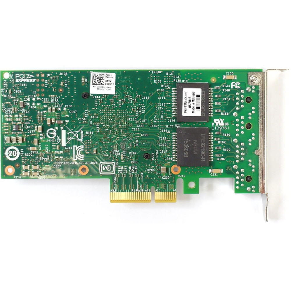 K9CR1 DELL I350-T4 QUAD PORT ETHERNET PCI-E CARD ADAPTER  LOW PROFILE